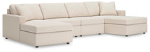 Signature Design by Ashley Modmax Oyster stationary sectional sofa with plush cushions and modern design.