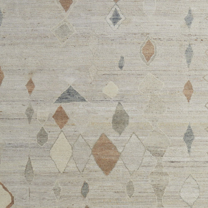 9' X 13' Moroccan Hand Knotted Area Rug - Tan