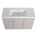 Giga contemporary freestanding bathroom vanity with resin sink and soft-close cabinet doors, modern and stylish bathroom furniture