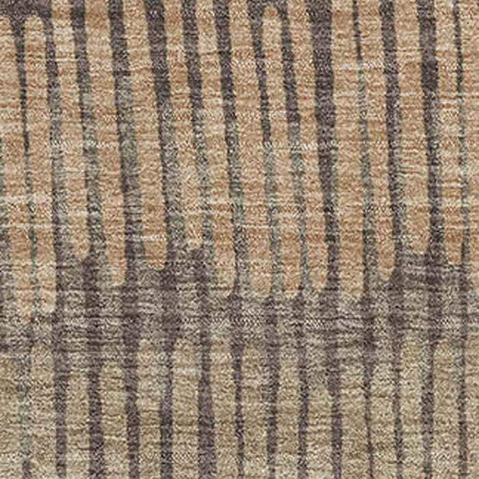 10' X 14' Striped Washable Area Rug With UV Protection (670628) - Brown / Cream / Ivory