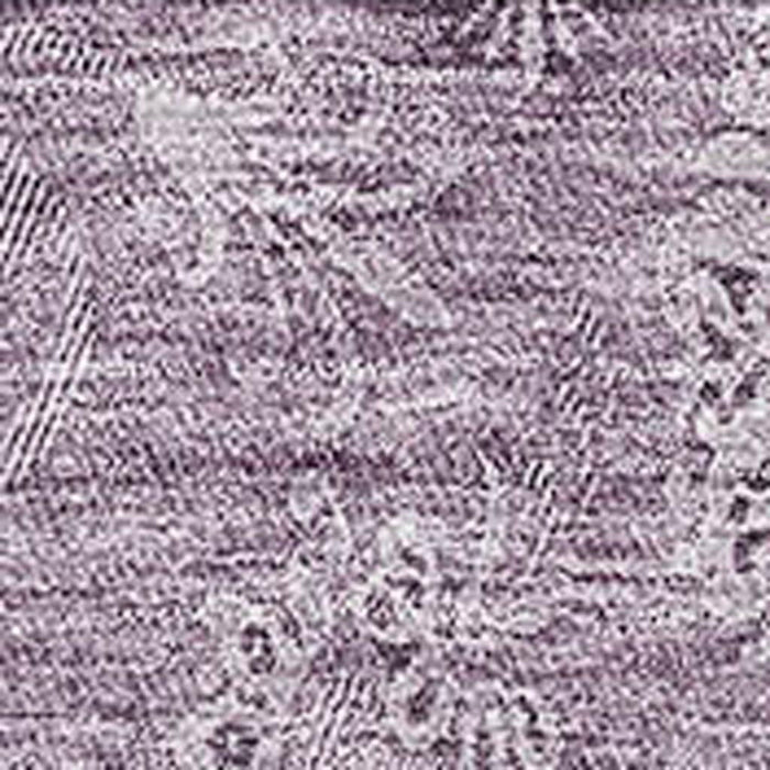 10' X 14' Floral Washable Area Rug With UV Protection - Plum And Ivory