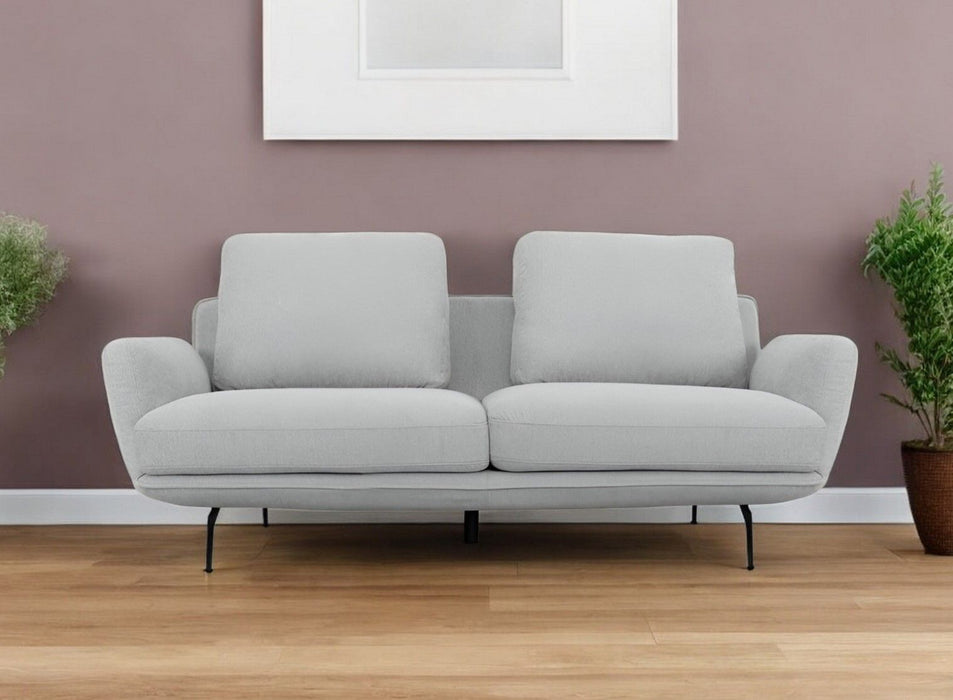 Contempo Retro Loveseat - Light Gray
