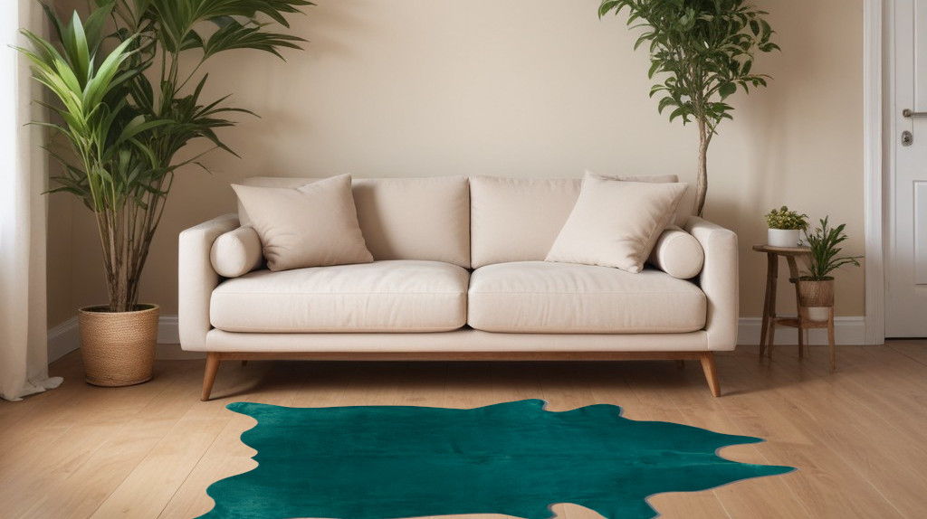 72" x 84" Cowhide Rug - Verde