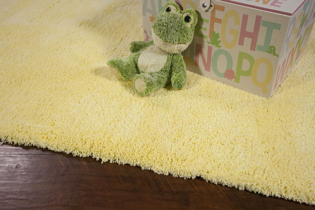 8' x 11' Hand Woven Area Rug - Yellow