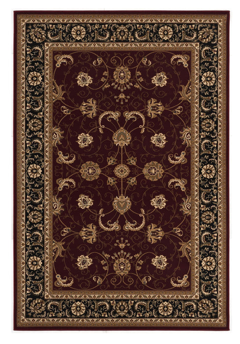 9.8' x 13.3' Oriental Distressed Area Rug - Red And Beige