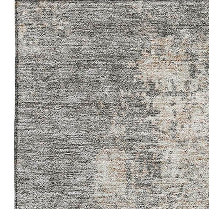 10' X 14' Abstract Washable Area Rug With UV Protection (674892) - Taupe / Ivory