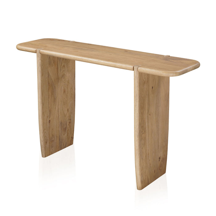 52" Solid Wood Solid Console Table - Brown