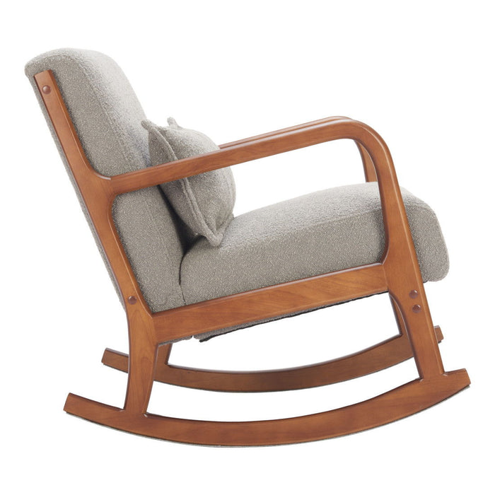26" Modern Upholstered Arm Chair - Gray