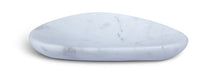 Marble bowl from Meridian Furniture's Whelan collection, featuring smooth white and gray marbled surface for elegant tableware.