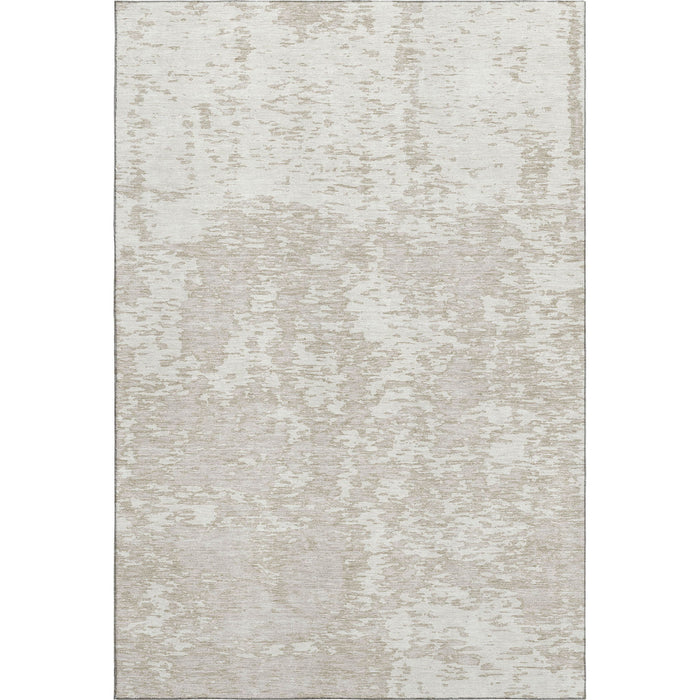 10' X 14' Abstract Washable Area Rug With UV Protection (675252) - Ivory / Beige