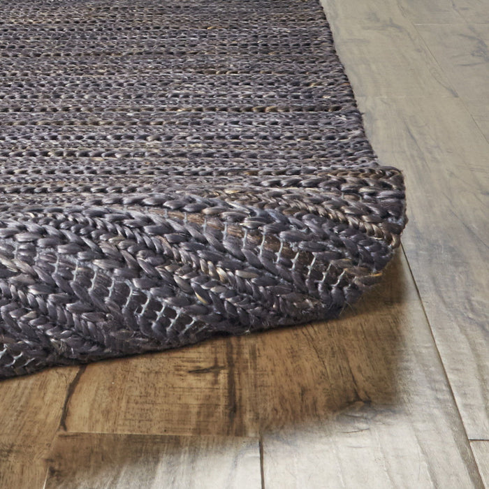 8' x 11' Hand Woven Area Rug - Brown Blue And Taupe