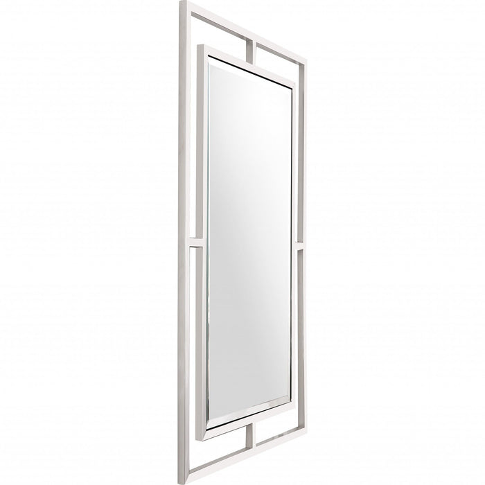 42" Metal Framed Accent Mirror - Silver
