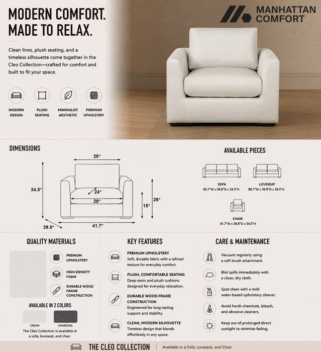 Manhattan Cleo - Upholstered Accent Chair