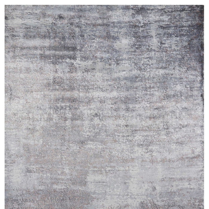9' x 12' Abstract Hand Loomed Area Rug - Gray