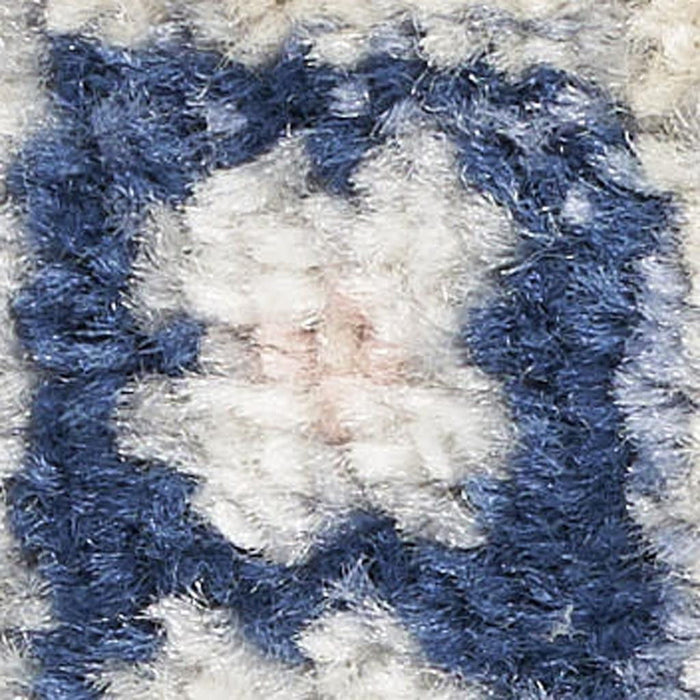 10' Floral Runner Rug (564133) - Ivory / Gray / Blue