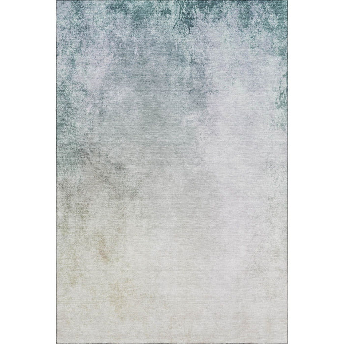 8' X 10' Abstract Washable Area Rug With UV Protection (650900) - Beige / Ivory
