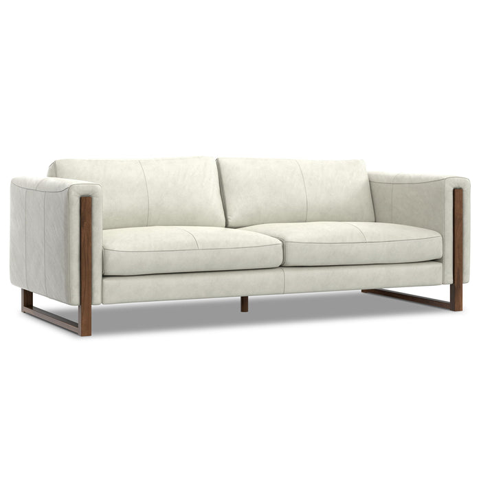Leather Sofa - Gray