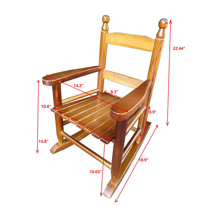 Giga children's indoor/outdoor rocking chair, durable kids' rocker with a comfortable seat and sturdy frame, suitable for indoor or outdoor use.