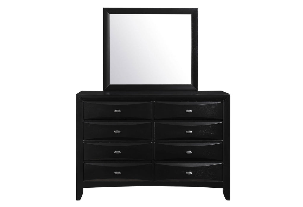 Linda - 5 Piece Full Bedroom Set - Black
