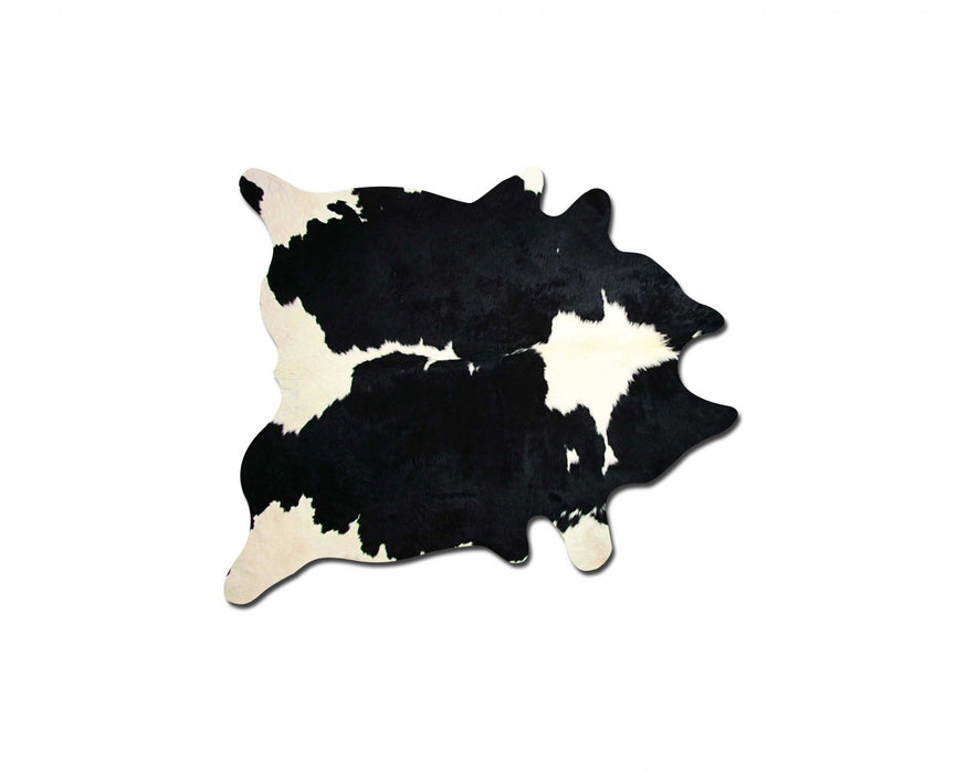 60" x 84" Cowhide - Area Rug - Black And White