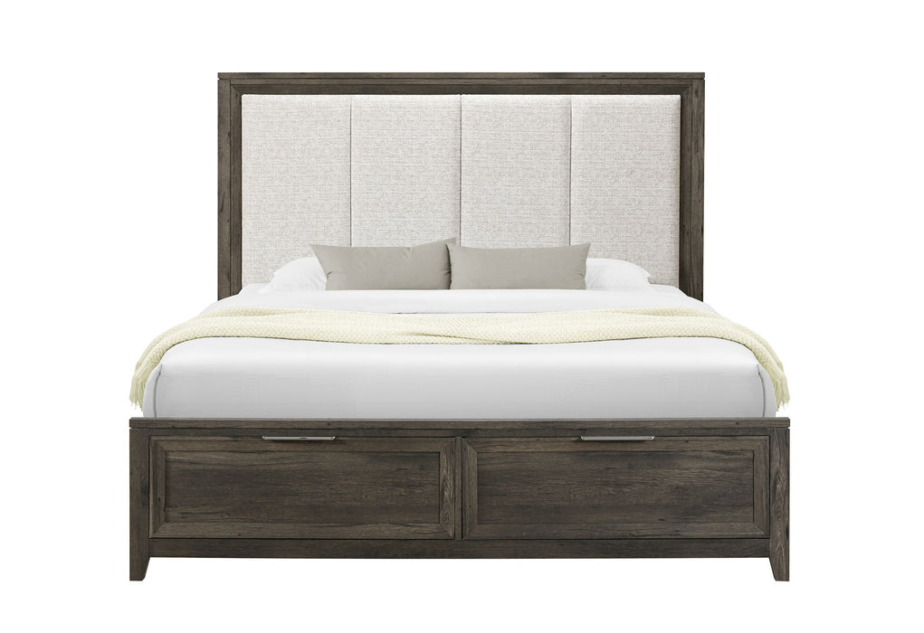 Mariah - King Bed - Dark Brown