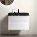 Giga Alice wall-mounted bathroom vanity with large storage, one-piece sink basin, modern design, no drain or faucet included