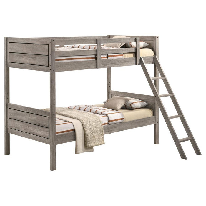 Ryder - Wood Bunk Bed With Mattress