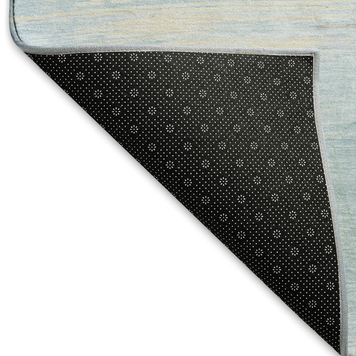 10' X 14' Abstract Washable Area Rug With UV Protection (694194) - Sky Blue / Lavender / Beige