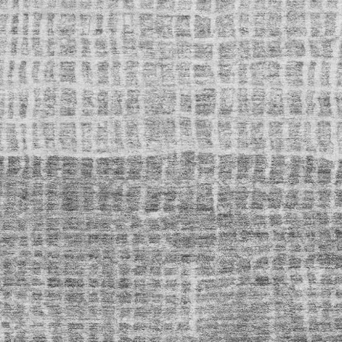 10' X 14' Geometric Washable Area Rug With UV Protection (705035) - Gray / Silver