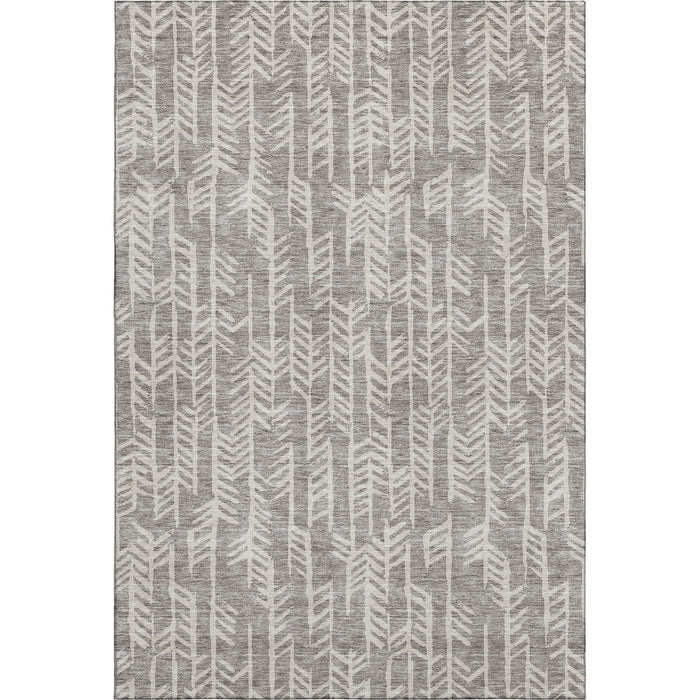 10' X 14' Tribal Washable Area Rug With UV Protection (672086) - Taupe / Beige