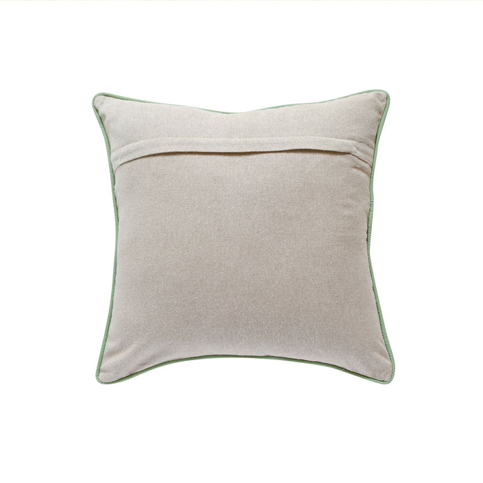 Taman - 20" Natural Cotton Accent Pillow - Summer Florals