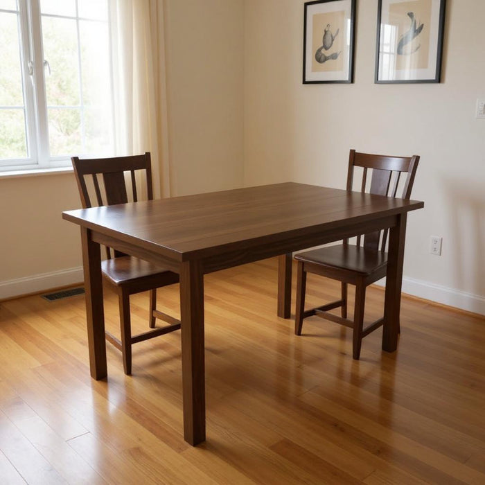 60" Solid Wood Dining Table - Raw Umber