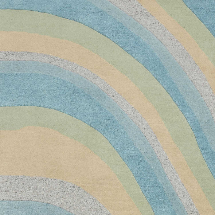 8' x 10.5' 6 Wool Area Rug - Ocean