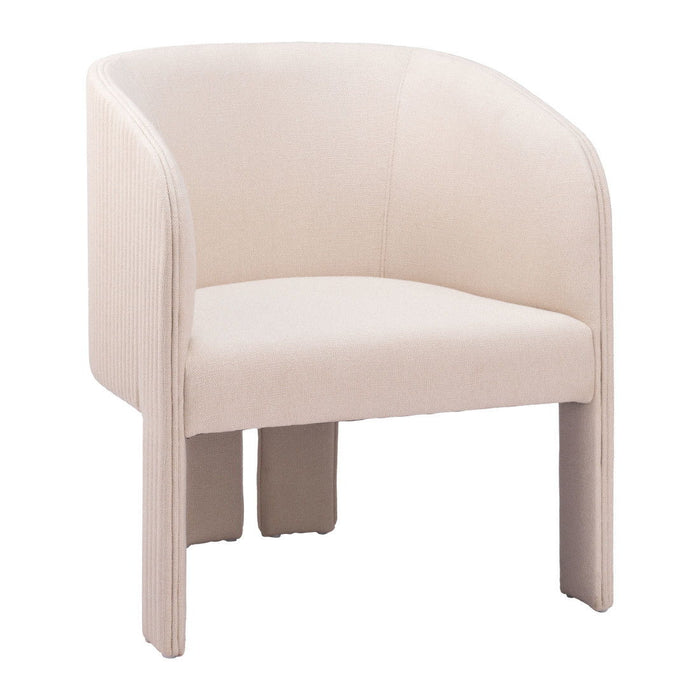 25" Modern Upholstered Arm Chair - Beige