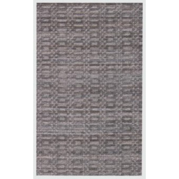8' x 10' Hand Loomed Area Rug - Charcoal And Rust
