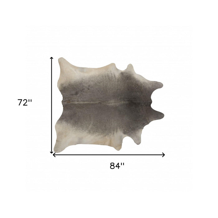 6' x 7' Cowhide Area Rug - Gray Natural