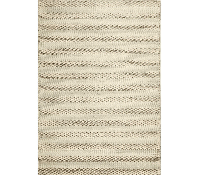 9' x 13' Wool Area Rug - White