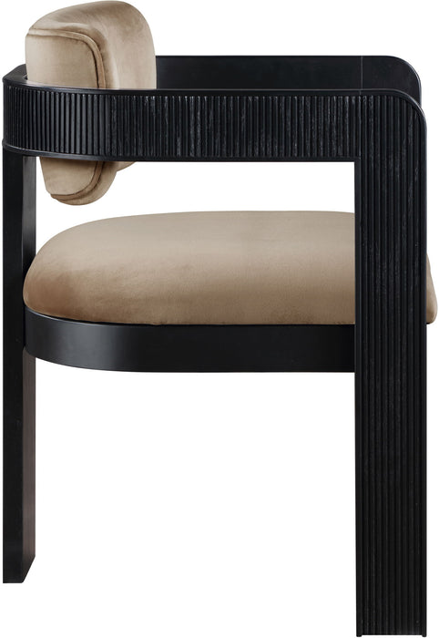 Sacha - Velvet Dining Chair With Black Base (Set of 2)