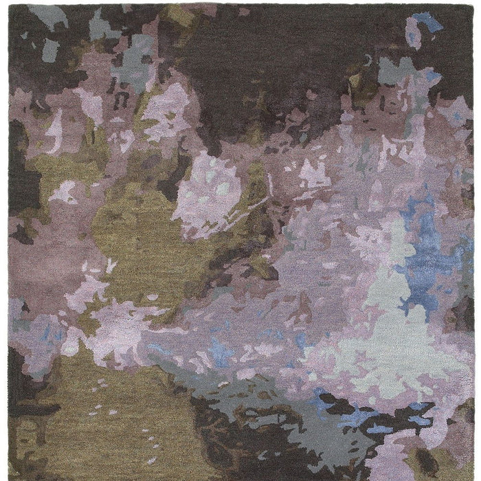 8' X 10' Abstract Hand Tufted Area Rug - Blue And Purple