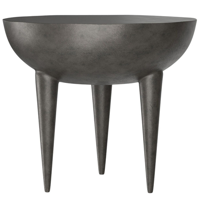 18" Aluminum Round End Table - Graphite