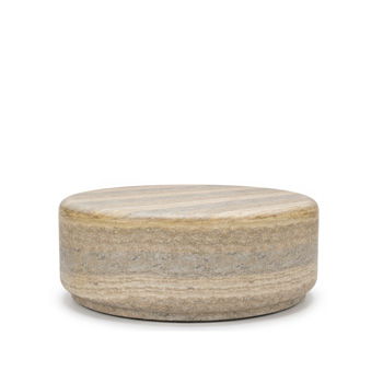 Carmel Bay round cocktail table in light brown by Signature Design by Ashley®