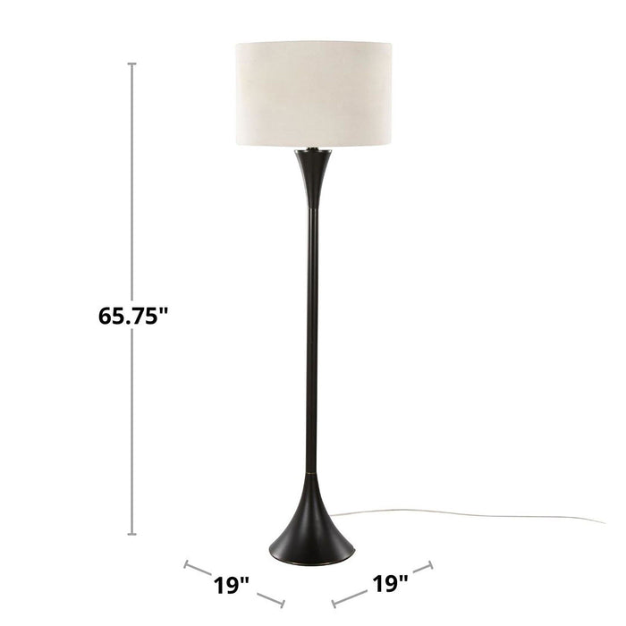 Lenuxe - 65" Metal Floor Lamp