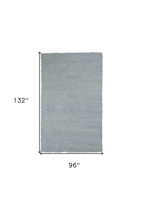 8' x 11' Heather Indoor Shag Rug - Blue