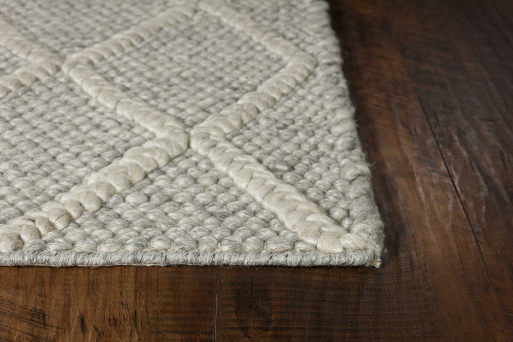 5' x 7' Wool Area Rug - Gray