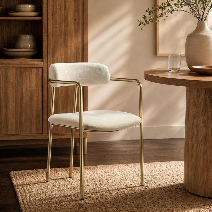 Manhattan Serene - Metal Upholstered Dining Chair