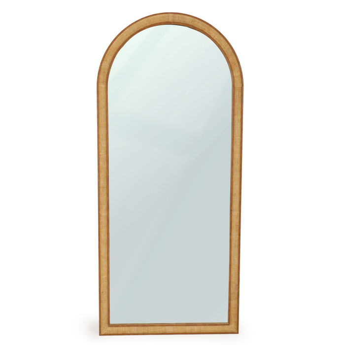 Arch - Raffia Contract-Grade Floor Mirror - Natural