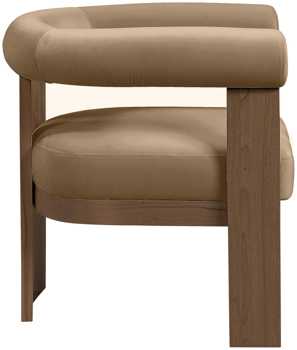 Arienzo - Performance Fabric Upholstered Accent Chair - Walnut Base