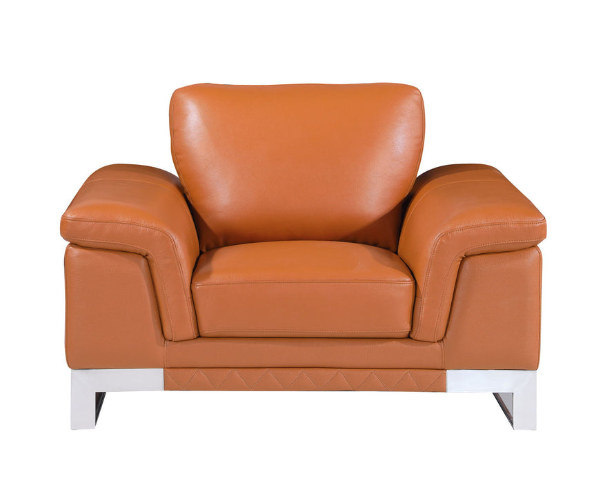 Lovely Leather Chair - Camel