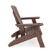 Giga Adirondack arm chair made of durable HDPE poly lumber, perfect for poolside, patio, or garden relaxation.