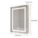 Giga bathroom medicine cabinet with LED mirror, anti-fog, waterproof, single door, touch switch, adjustable 3000K-6000K lighting